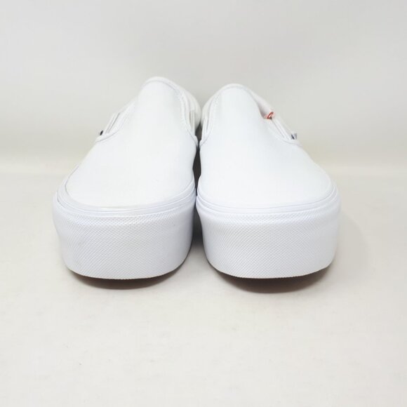 Vans Classic Slip-On Stackform Stacked Platform Shoe Sneaker White Womens Size - Picture 7 of 11